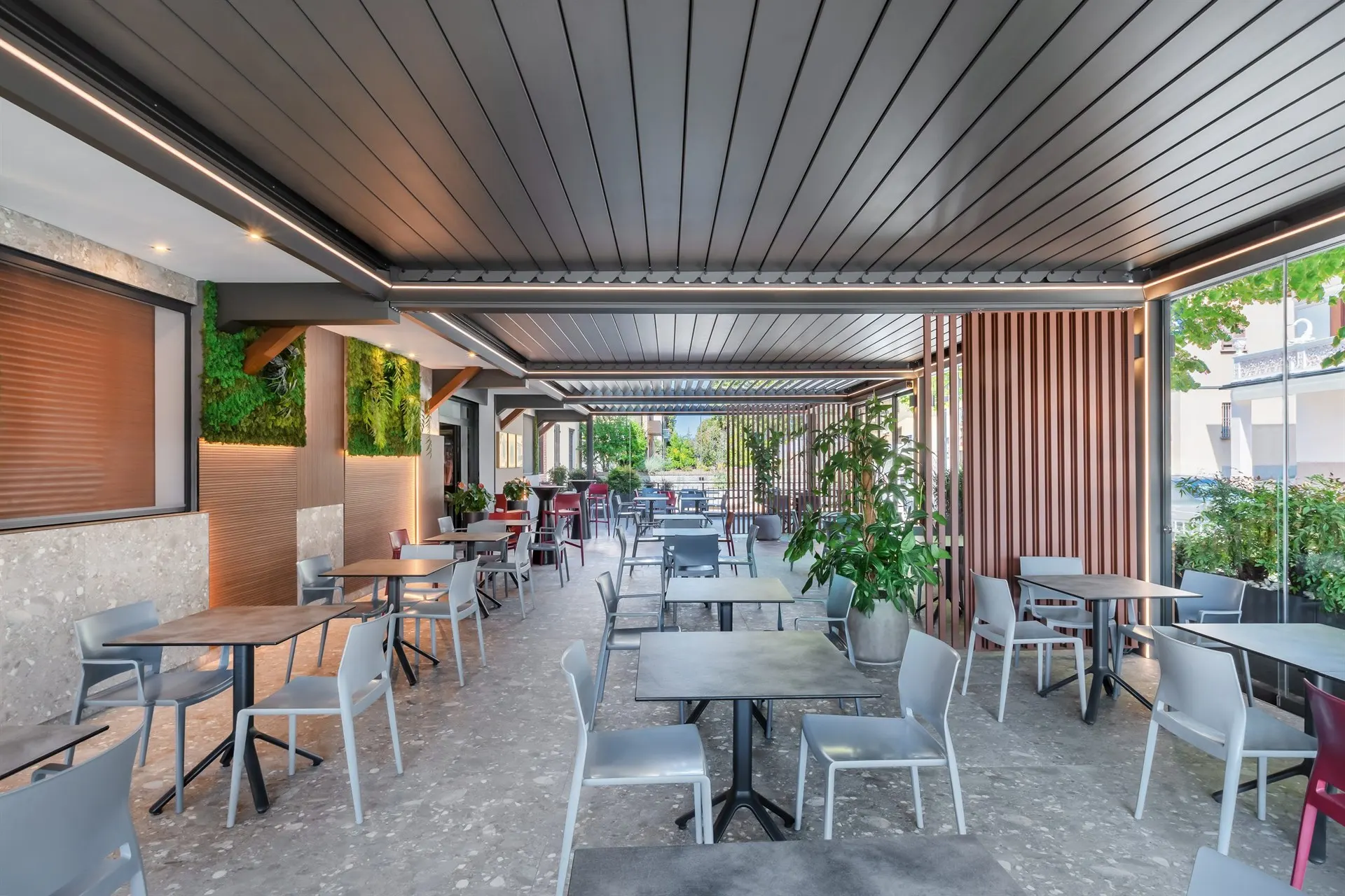 Coperture per dehors di ristoranti e bar 