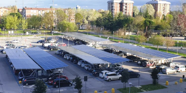 Coperture per parcheggi fotovoltaiche Barbieri Pensilsole