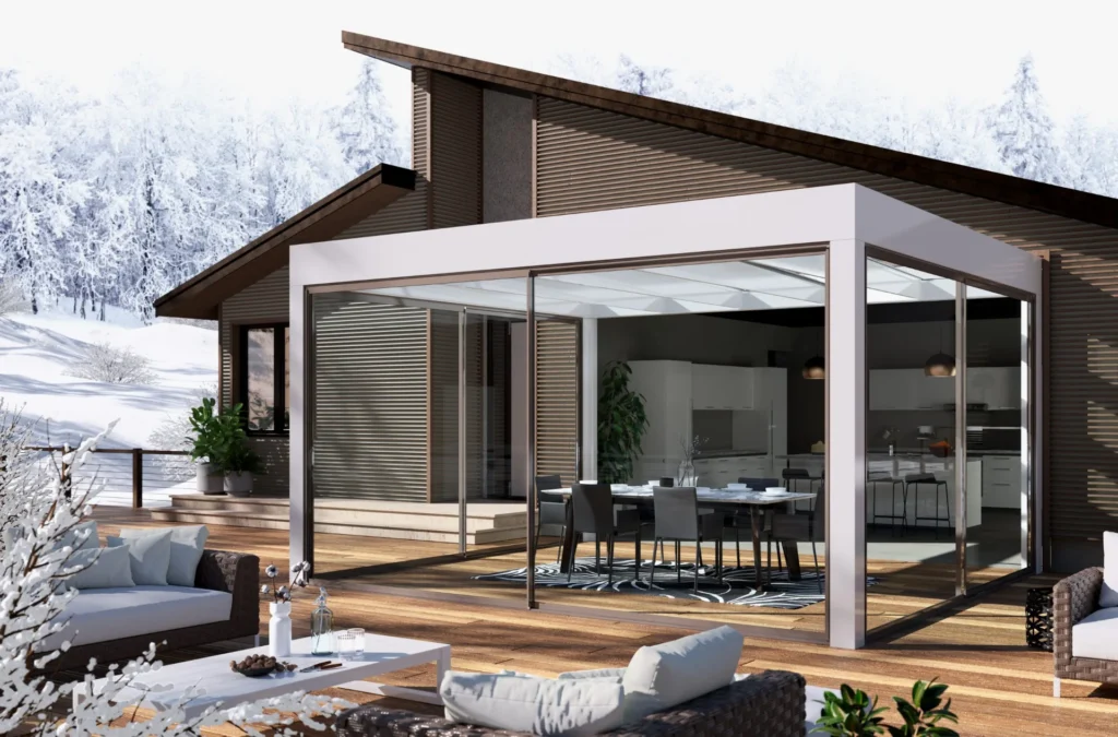 Sunroom Puro e Clima: serre solari a tetto piano o in pendenza Sunroom Puro e Clima: serre solari a tetto piano o in pendenza News di prodotto